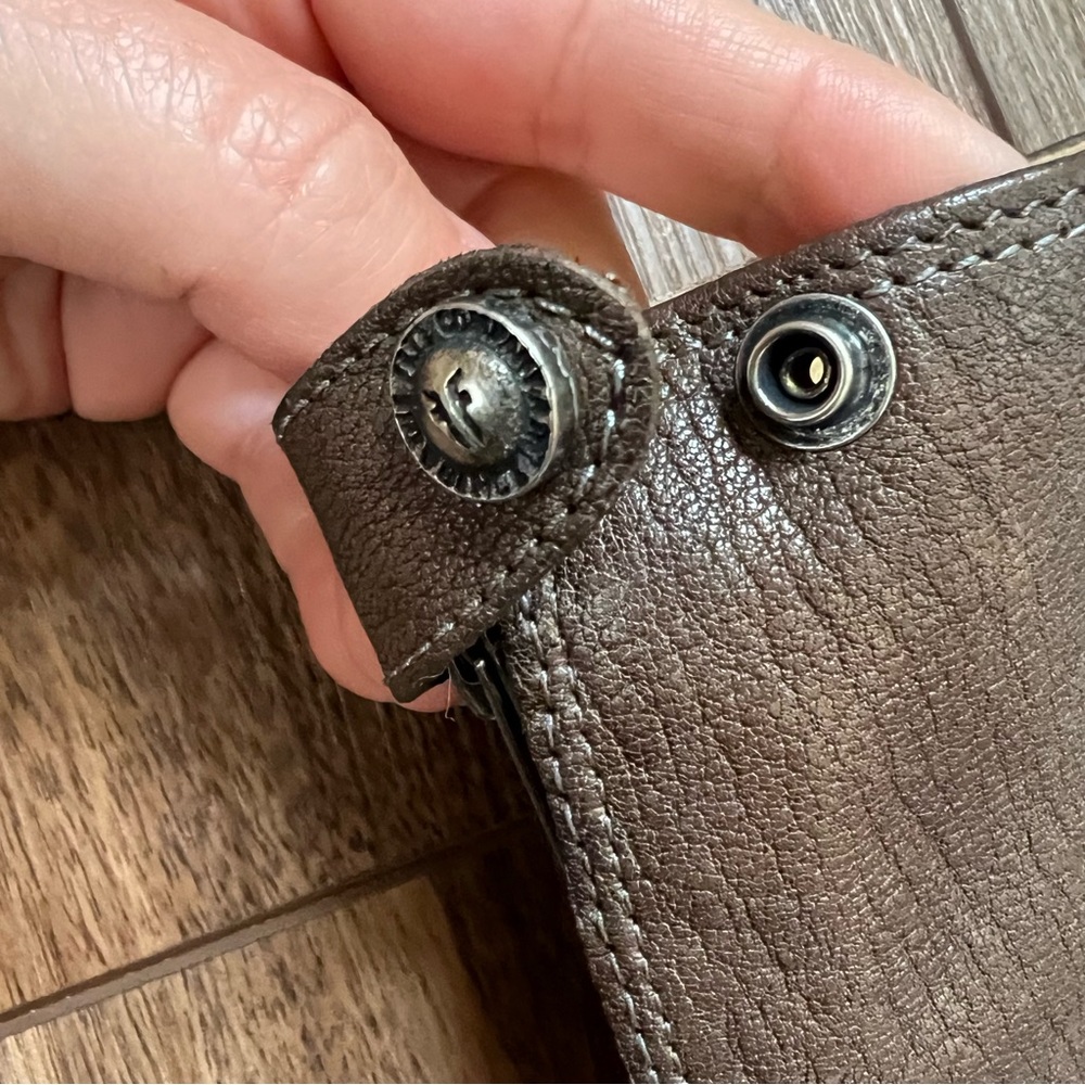 Frye Brown Leather Tall Combat/Moto Boots - Picture 7 of 15